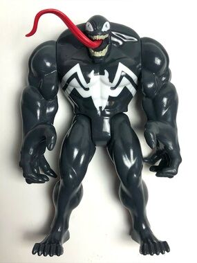 Marvel Venom Hasbro Action Figure Spinning Tongue 6’’ Spiderman 2017